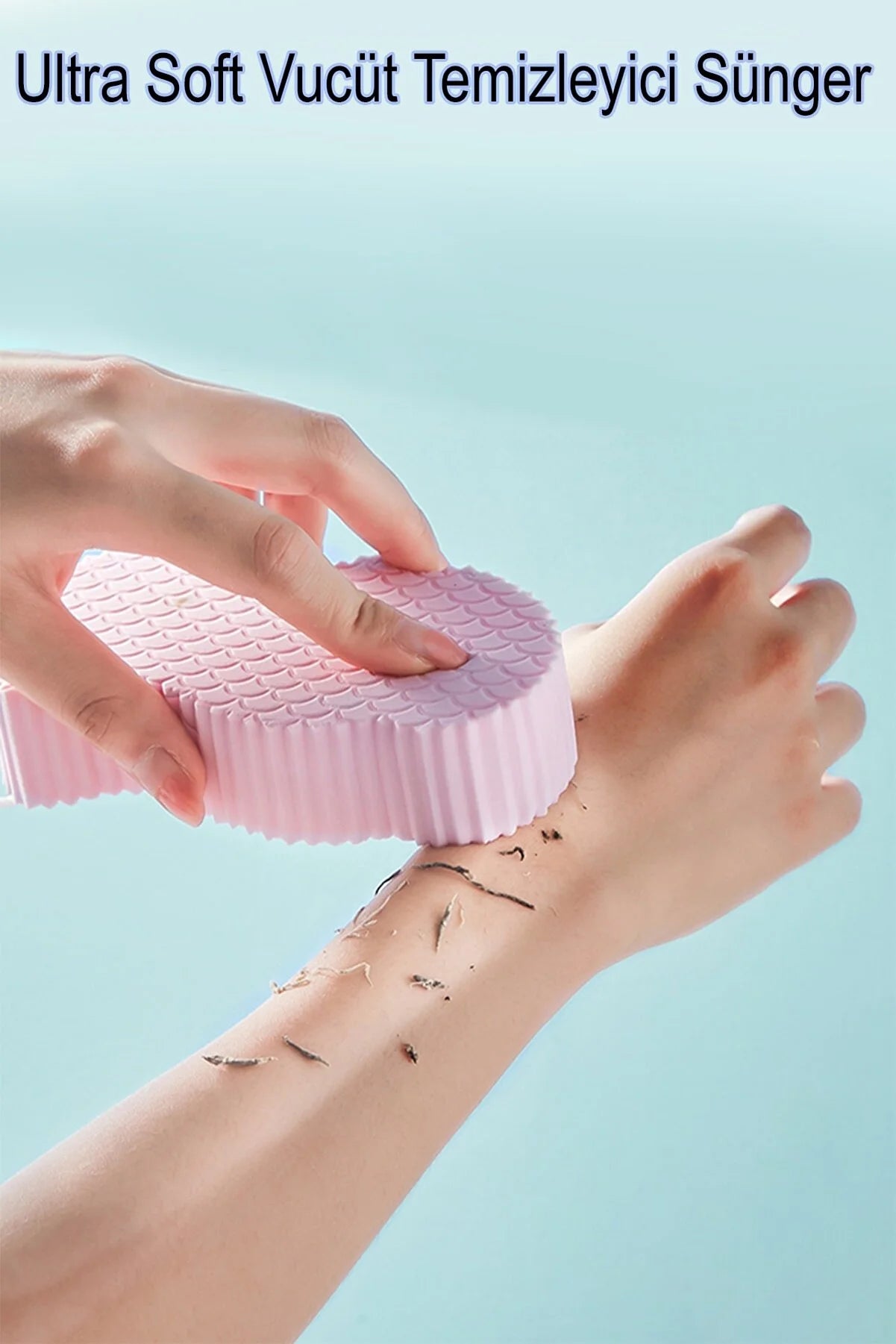 Banyo Vücut Duş Süngeri Sihirli Vücut Ölü Deri Sökücü Vücut Masaj Peeling Fırçası Süngeri