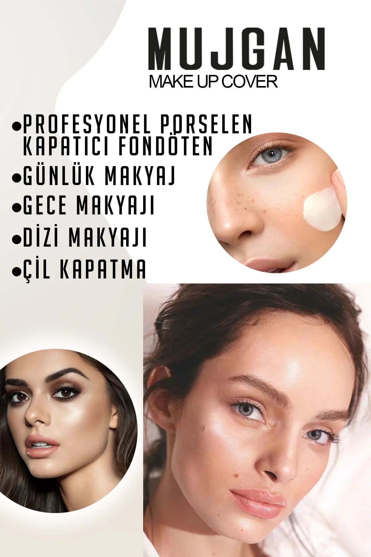 Porselen Fondöten Kapatıcı 90Ml Kapatıcı Krem Fondöten Suya Dayanıklı Gün Boyu Kalıcı Kapatıcı Fondöten