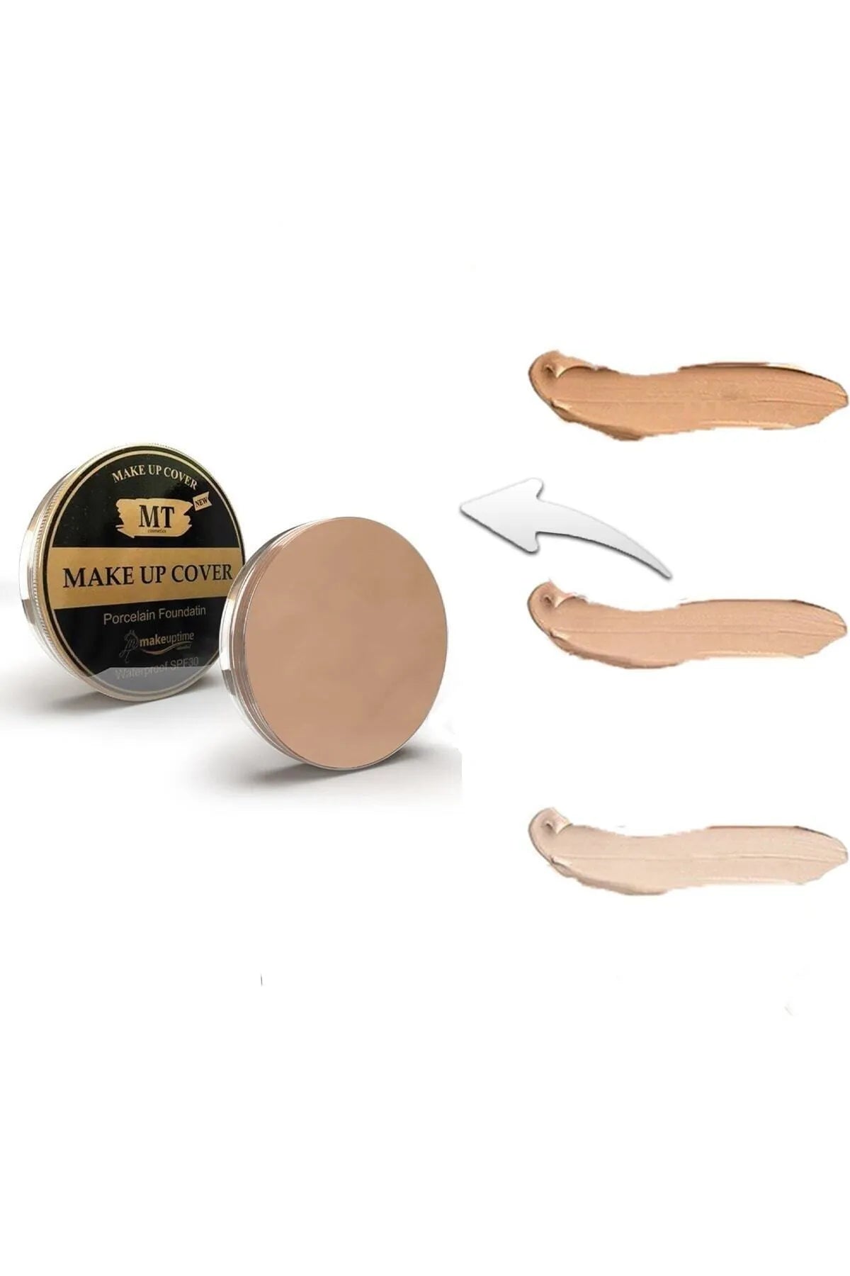 Porselen Fondöten Kapatıcı 90Ml Kapatıcı Krem Fondöten Suya Dayanıklı Gün Boyu Kalıcı Kapatıcı Fondöten