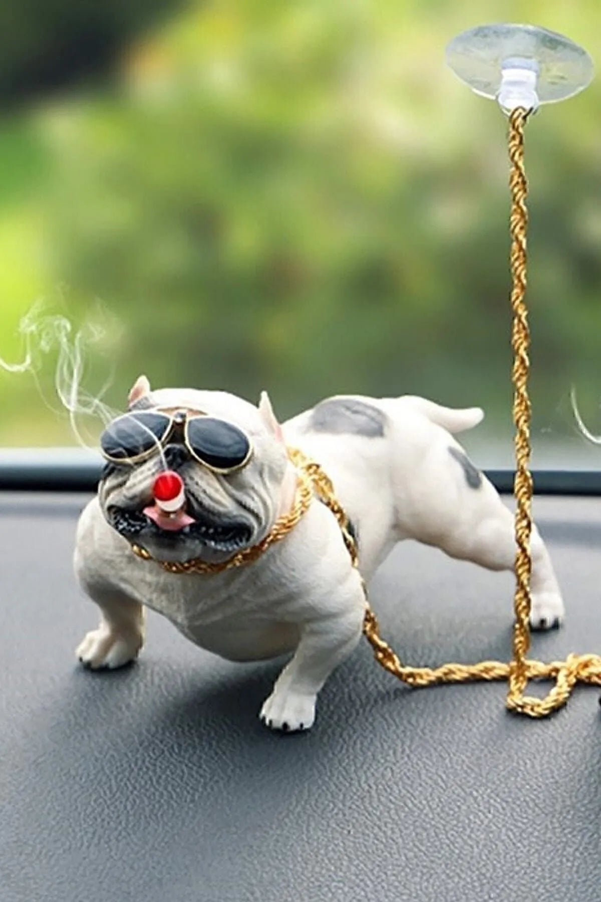Araba Içi Torpido Üstü Simülasyon Pitbull Köpek Dekorasyon