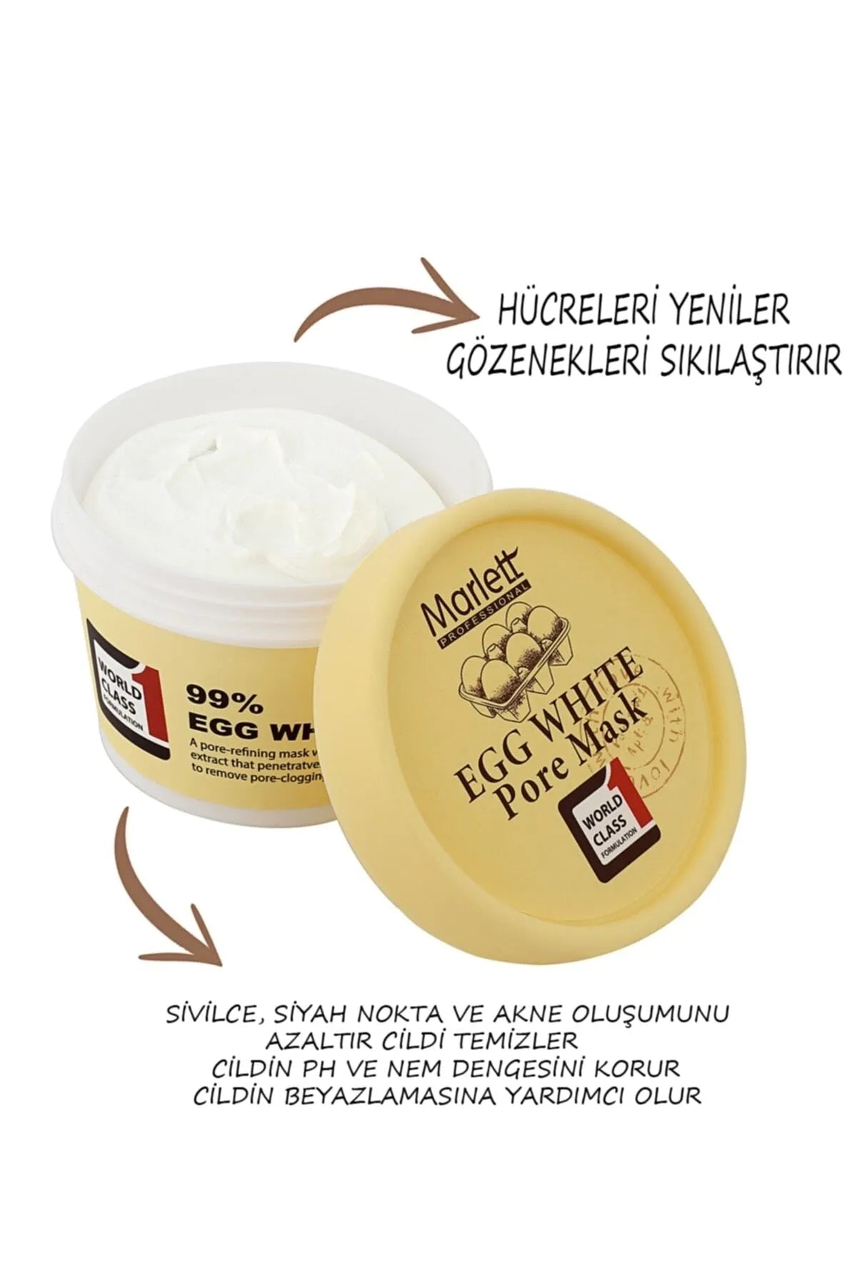 Kore Mucizesi Aydınlatıcı Beyazlatıcı Yumurta Maskesi