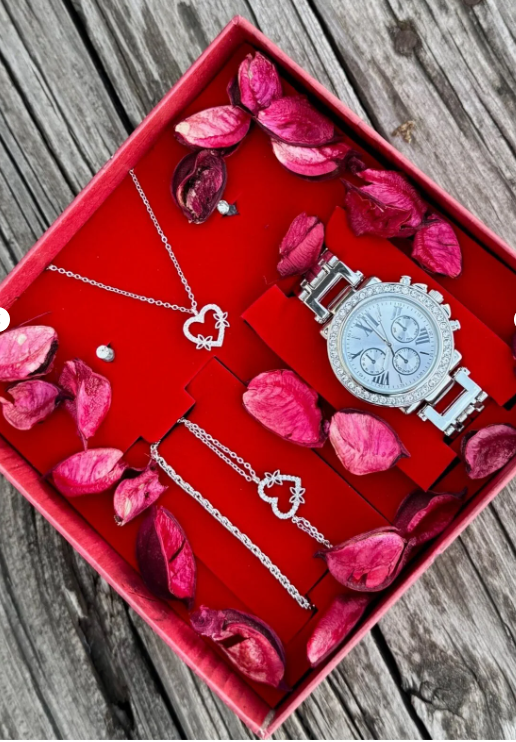 5 Parça Kadın Saat Set Hediyelik Set