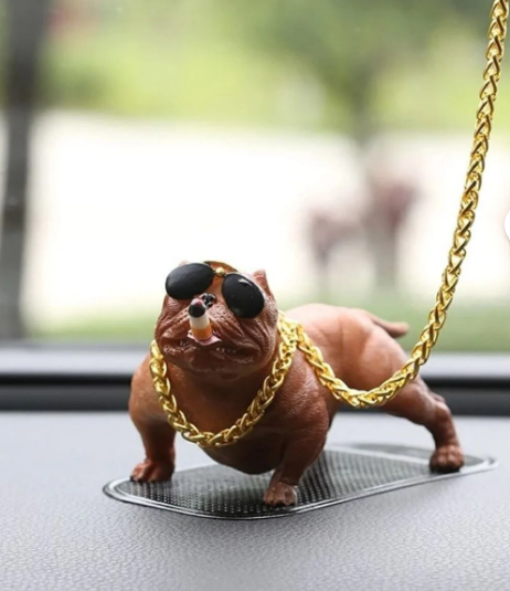 Araba Içi Torpido Üstü Simülasyon Pitbull Köpek Dekorasyon